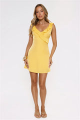 Bright Season Mini Dress Yellow